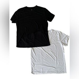 BAMBOO Black and White Short Sleeve Tees